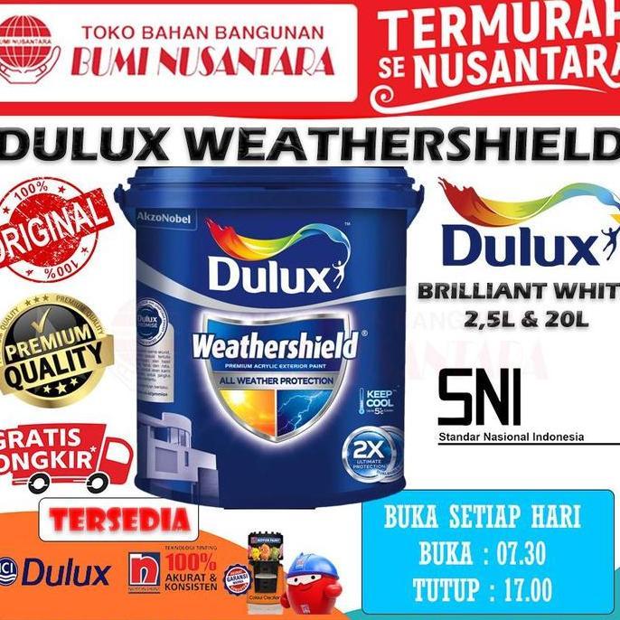 Pageup- Dulux Weathershield 20L (25Kg) Brilliant White  Cat Dulux Exterior