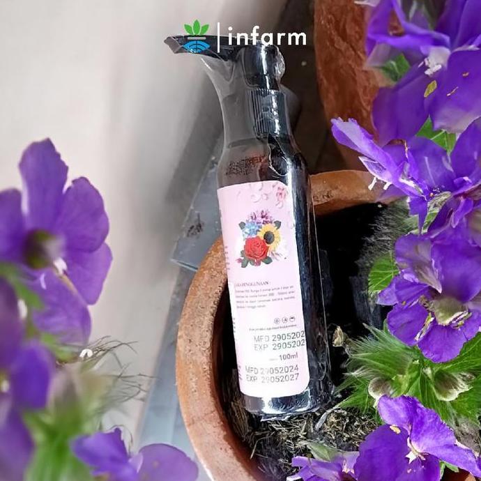 INFARM - Pupuk Organik Cair Tanaman Bunga 100 ml POC Kompos Melebatkan Bunga Pupuk Infarm Pupuk Orga