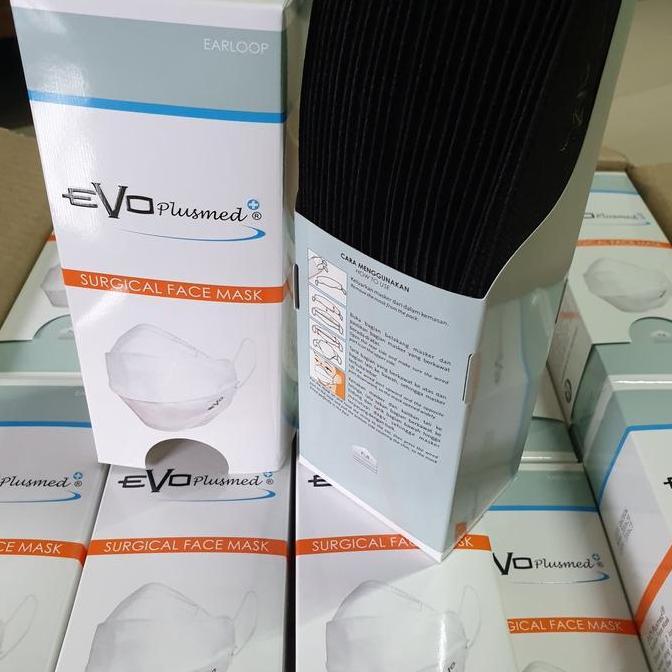 Masker Evo Plusmed 3 Ply Warna Hitam
