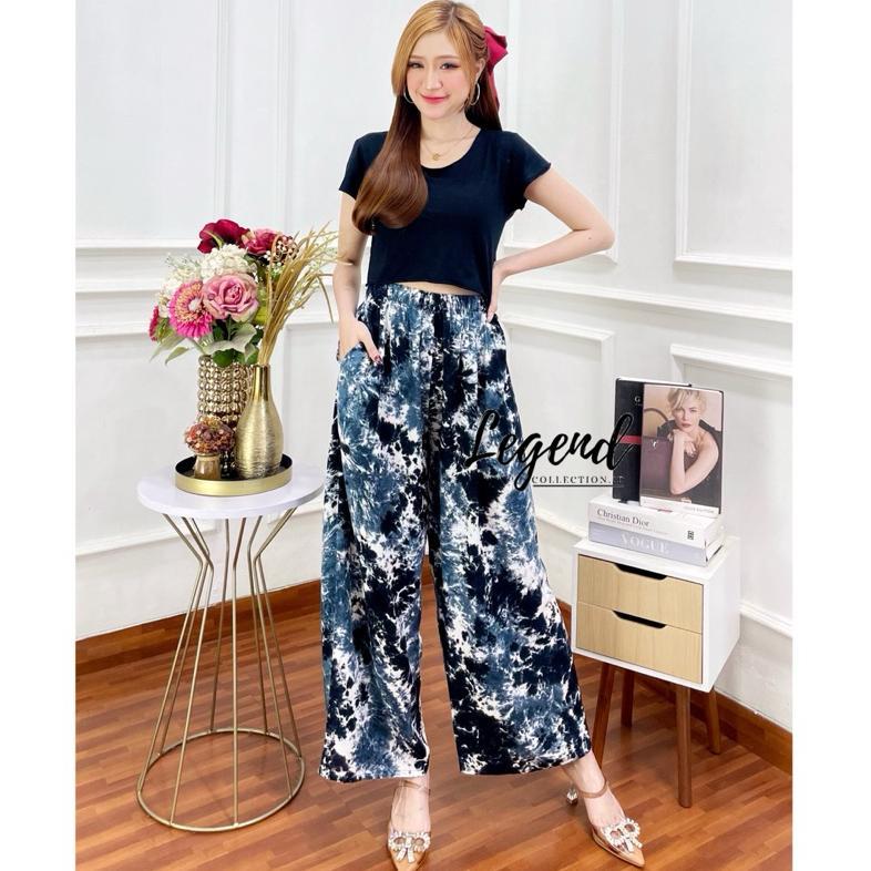 best seller celana kulot panjang wanita celana pantai bali celana rayon adem