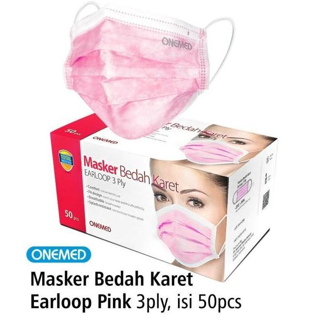 Masker Medis Pink Onemed Masker Medis Onemed