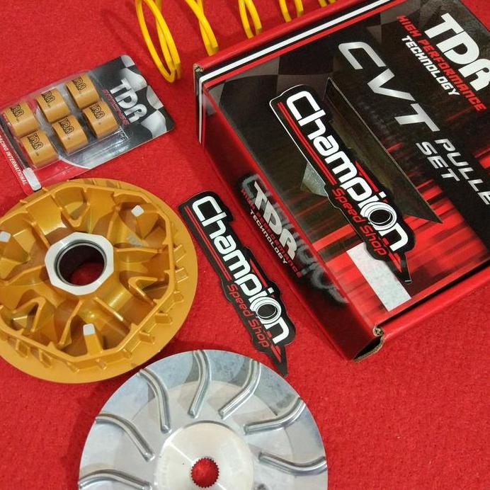 Paket Upgrade Pulley CVT Rumah Roller Golden Teflon TDR PCX 150 Lokal