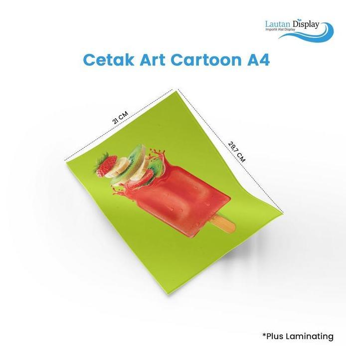 Art Carton A3 dan A4 (Plus Laminating) untuk Poster Mini X Banner