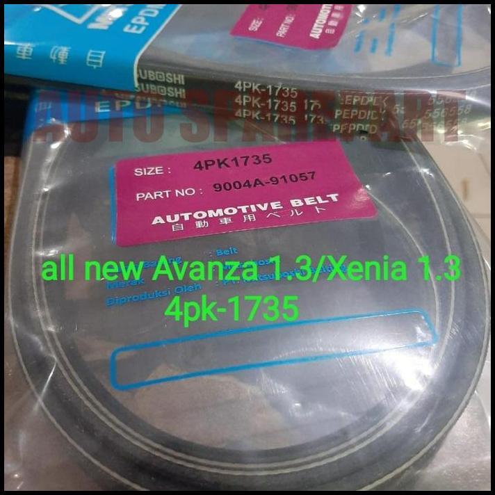 DISKON FAN VAN V BELT TALI KIPAS 4PK-1735 ALL NEW AVANZA XENIA 1.3CC 4PK1735 