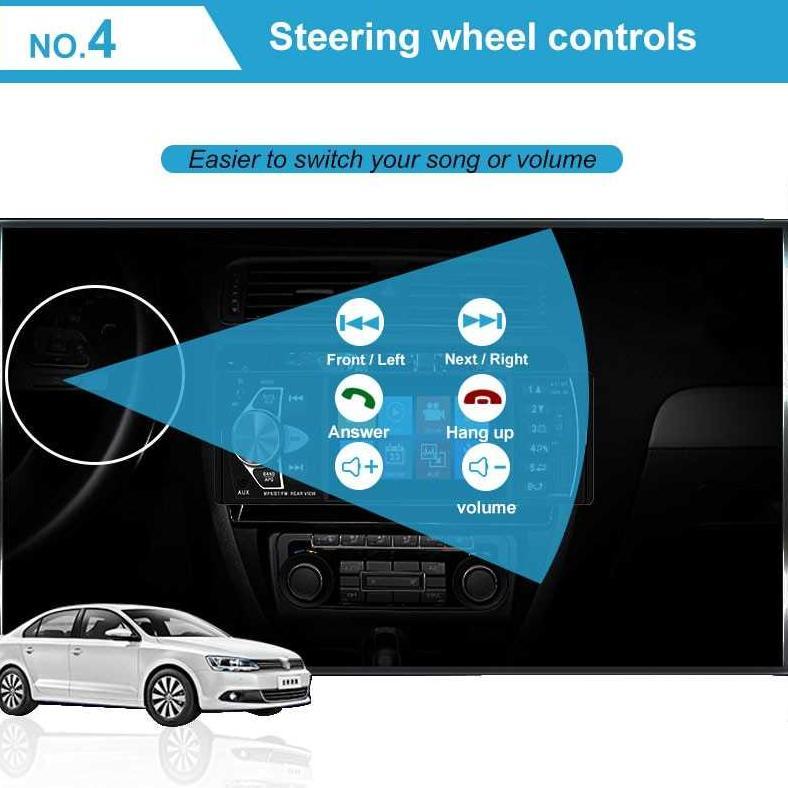 Tape Audio Mobil Bluetooth MP5 Player Layar Parkir Monitor 4.1 Inch 4022D Support Video 1080P