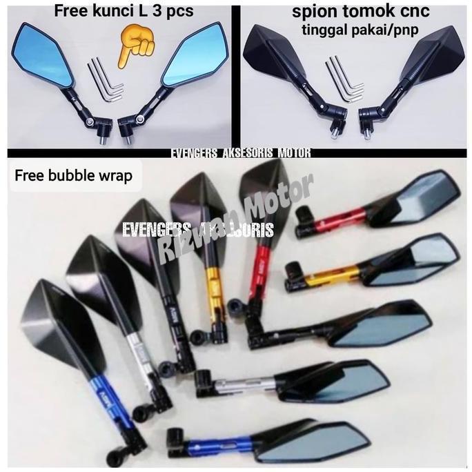 PRAKTIS SPION TOMOK CNC VARIASI MOTOR VARIO 160 NEW/PCX 160 NEW/NEW VARIO 160 PART REPLACEMENT