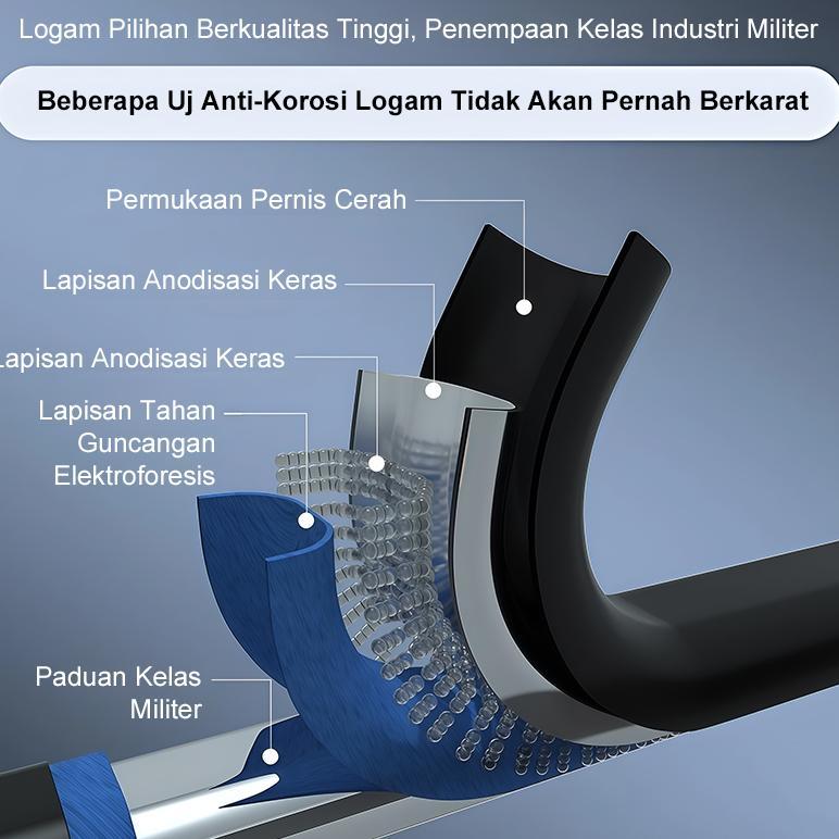 Tangga Tangga lipat aluminium Dilapisi bubuk premium tangga lipat aluminium tangga lipat tangga