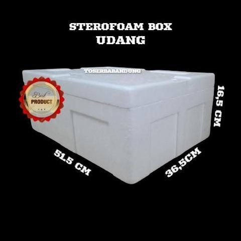 Sterofoam box udang benur Sterofom kotak Bandung Styrofoam ikan beku