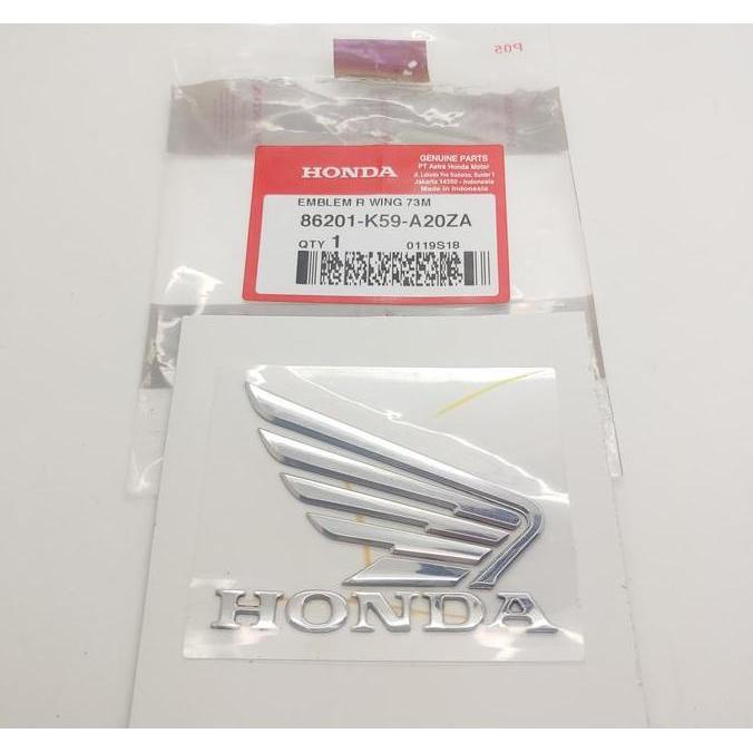 Emblem Sayap Vario 150 2017 Supra Gtr Original Honda Satuan