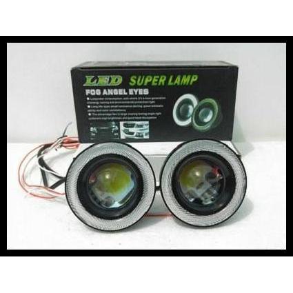 TERLARIS LAMPU FOGLAMP FOG LAMP PROJECTOR ANGEL EYES SUPER LAMP 