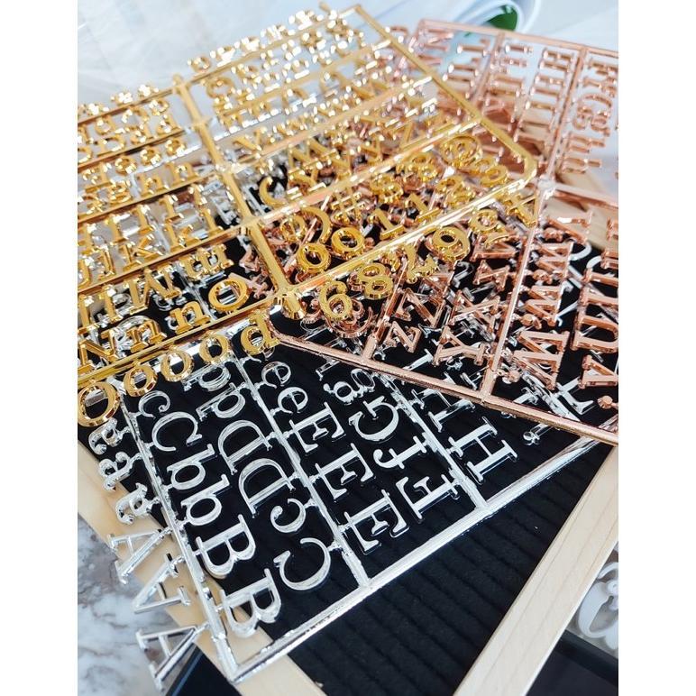 Shiny letter for baby letter board