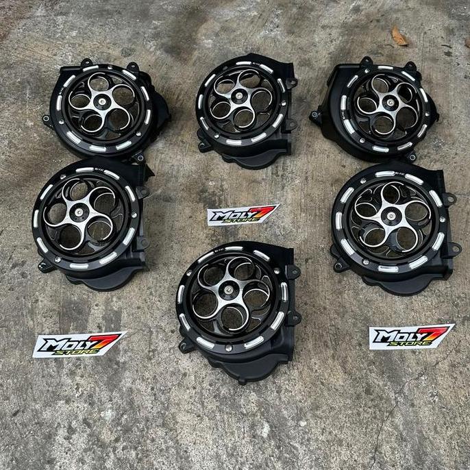 Cover Kipas Spiner Model Vesmet Beat Scoopy Vario 110 Mio Mio M3 Ready Warna Hitam Motor Motorcycle 