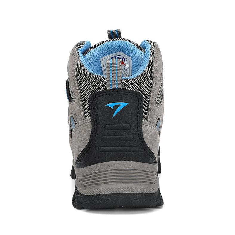 Official Sepatu Gunung Wanita Pria Snta 613 Mid Series Semi Waterproof Hiking Shoes - Grey Lt Blue