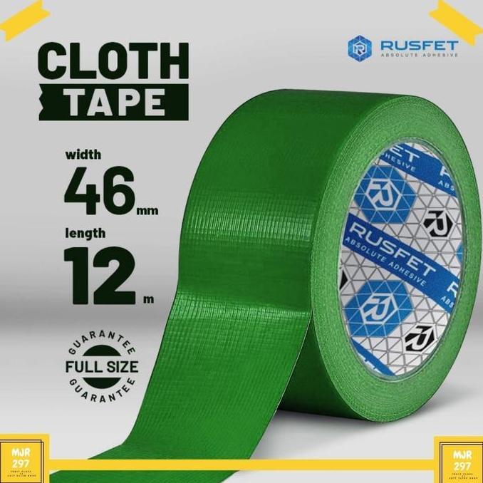 Lansungkirim- Lakban Kain Cloth Tape Isolasi Warna Warni Rusfet Varian Ukuran