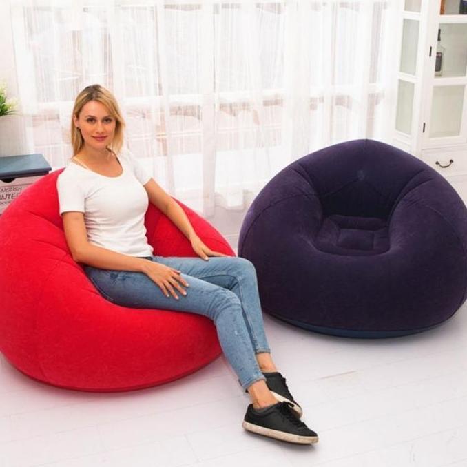 Promo Hadiah Ulang Tahun Sofa Bola Tiup Baru Sofa Malas Berkelompok Pvc Desain Kreatif Trendi Sofa M