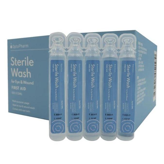 TERBARU OptoPharm Opto Pharm Sterile Wash for Eyes & Wound First Aid 100x15ml PROMO