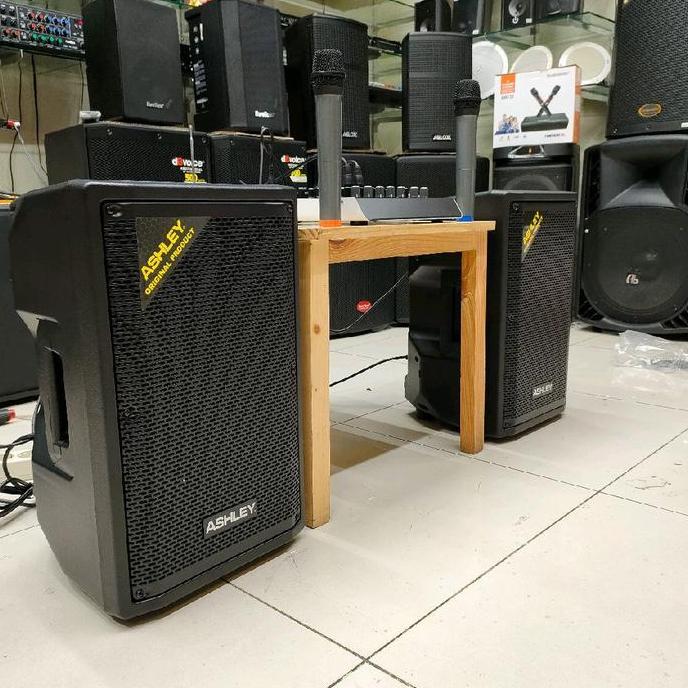 Promo Paket Sound System Speaker Ashley Db 10A 10 Inch Aktif Mixer Ashley Cod