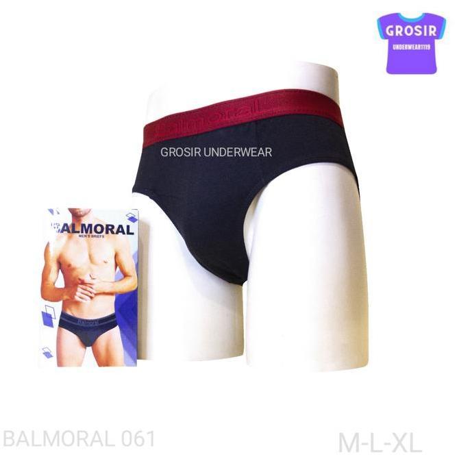 NEW BALMORAL CELANA DALAM PRIA DEWASA BAL A061 ISI 3 PCS BAHAN KATUN ORI