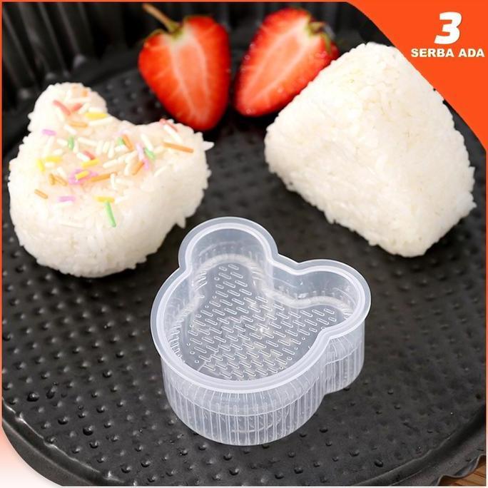 Maschera- Cetakan Nasi 1 Set Isi 6 Gratis Sendok Nasi / Cetakan Nasi Bento Karakter / Cetakan Sushi 