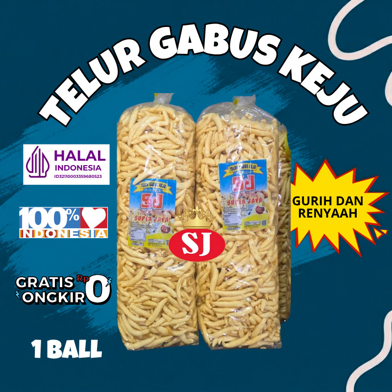 800 gram Telur Gabus Keju Renyah, Gurih dan Halal | Snack Cendol Keju Super Renyah