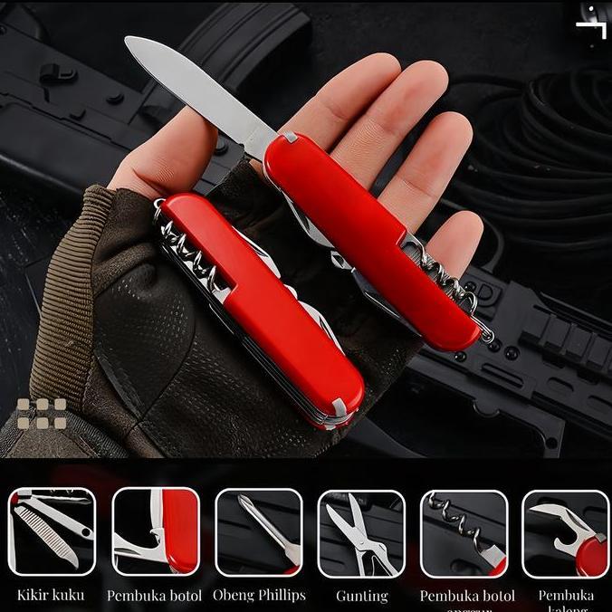 Whyx- Pocket Knife Knifezer Pisau Pocket Knife Edc Multifungsi 11 In 1 Knifezer Pisau Tersembunyi Kn
