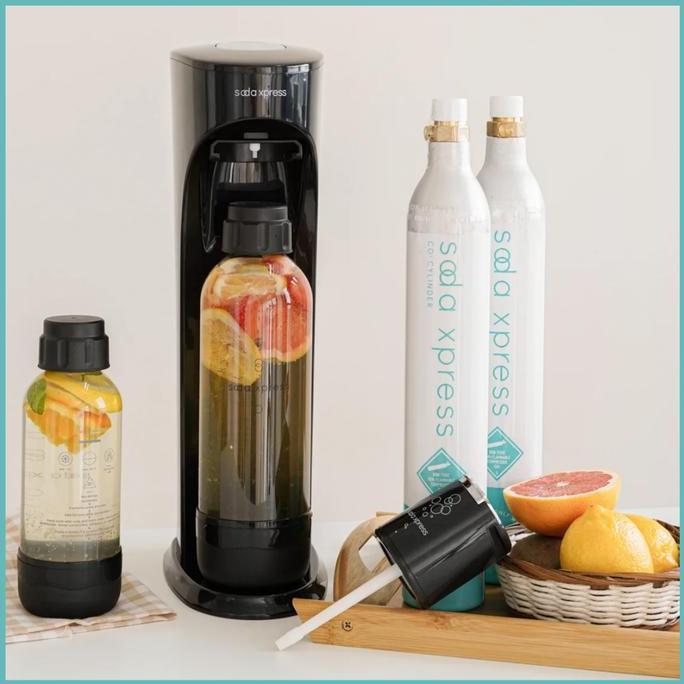 Maschera- Soda Xpress Carbonating Machine Pembuat Sparkling Water Dan Soda 1 Set Mesin