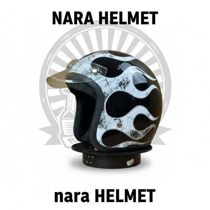 HELM SLIM HEAD TRD MOTIF API   DEWASA