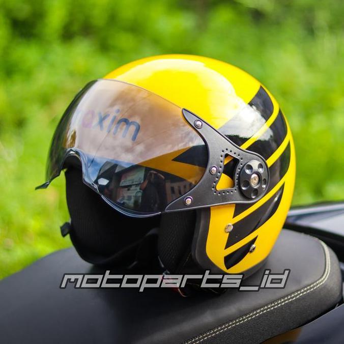 HELM MAXIM - HELM OJEK ONLINE MAXIM BARU - ALL SIZE L (model Bogo Pilot)