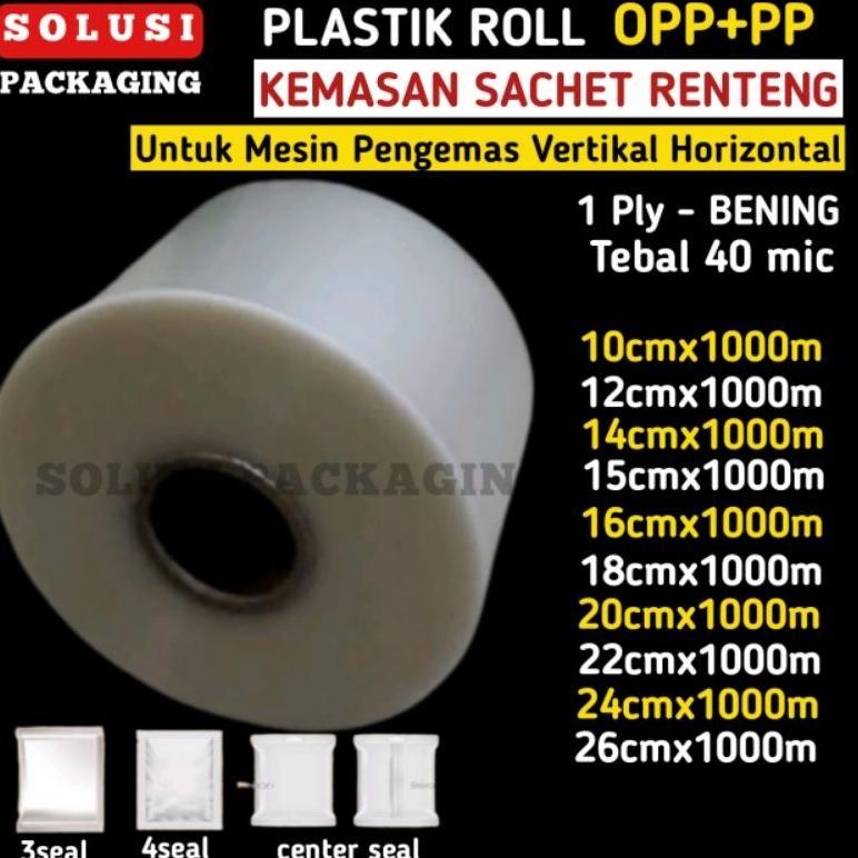 TERBARU 2026 Plastik Roll OPP PP Bening Polos | Plastik Kemasan Sachet Bag Renteng Renceng | Plastik