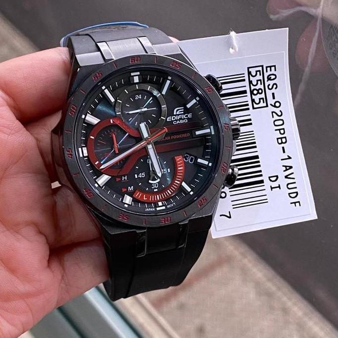 Ready  Casio Edifice Analog Jam Tangan Pria Rantai EQS-920PB-1A Original