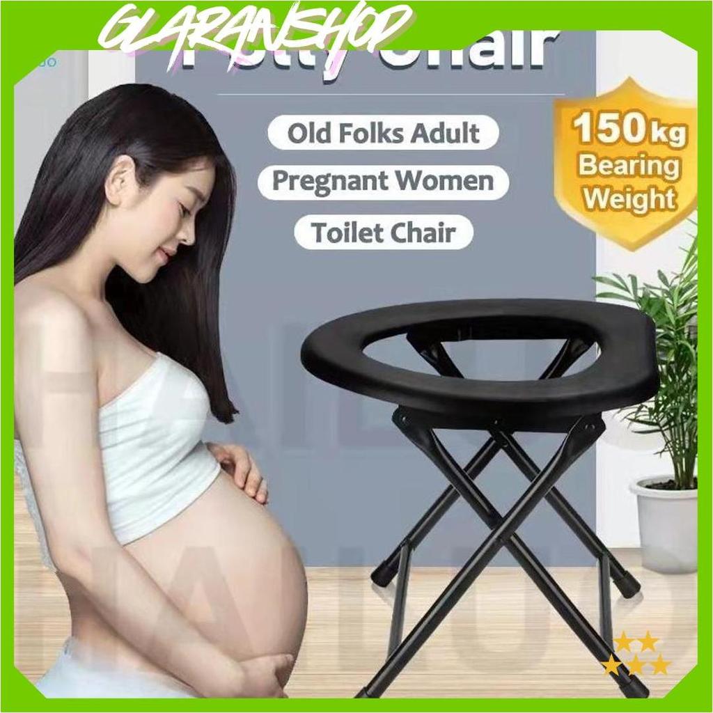 KURSI TOILET LANSIA IBU HAMIL WC DUDUK PORTABLE KURSI TOILET LIPAT IBU HAMIL Promo