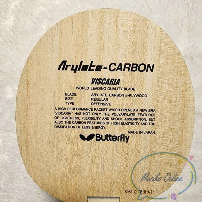 Butterfly Viscaria ST~ Kayu Bet Pingpong Butterfly Viscaria ST FISHSCALE