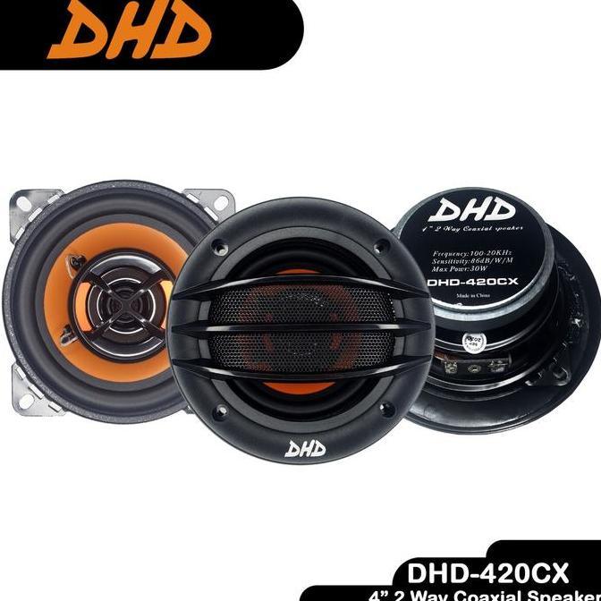 NEW [2pcs] Speaker Mobil Audio 4 inch 2 Way Coaxial Speaker DHD-420CX