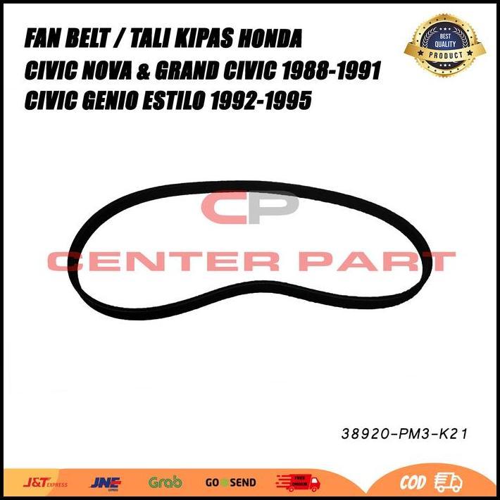 TERLARIS FANBELT FAN BELT BELTING CIVIC GENIO ESTIO 1992 1993 1994 1995 