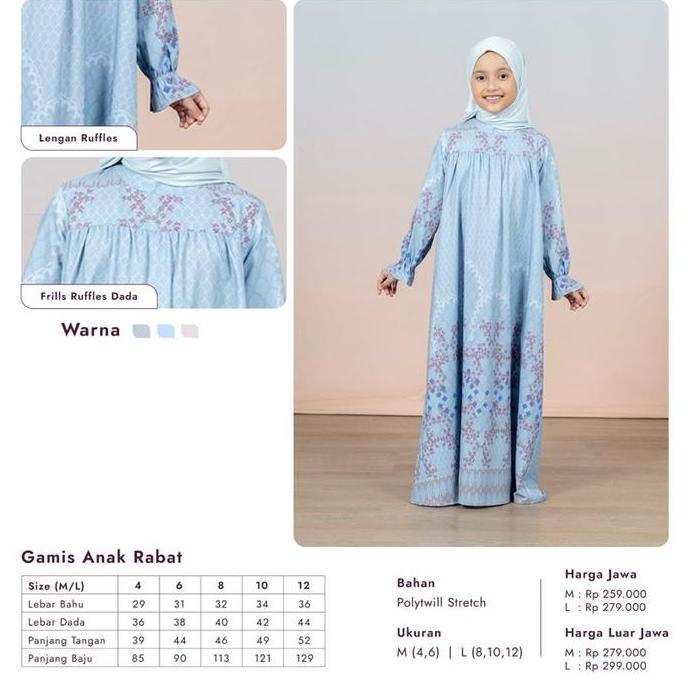 Gamis Anak Rabat Sarimbit Elzatta Couple Family