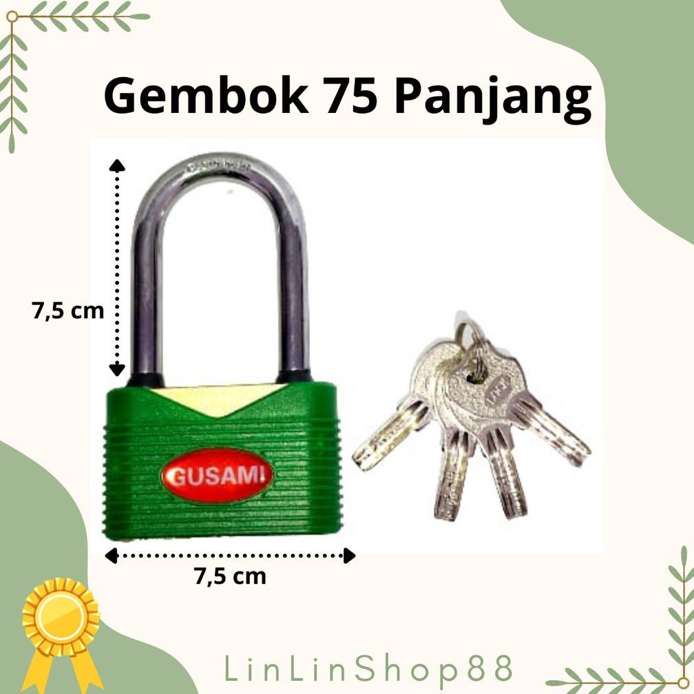 Gembok Rumah Pagar Anti Karat Panjang 75mm Model Baru