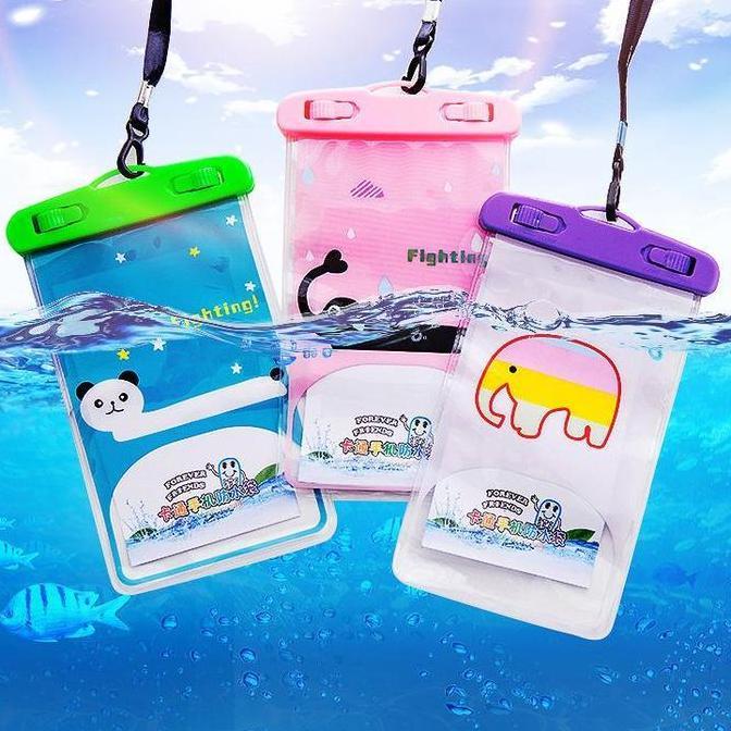 Promo Bisa Cod 5534 Sarung Hp Anti Air Waterproof  / Pouch Hp Smartphone Waterproof Case Karakter / 