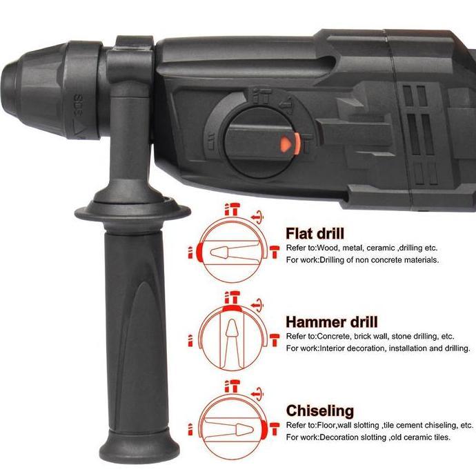 Grosir Jld Rotary Hammer Drill Mesin Bor Bobok Beton 3Mode 26Mm Sds-Plus Bor Penghancur Beton Demoli