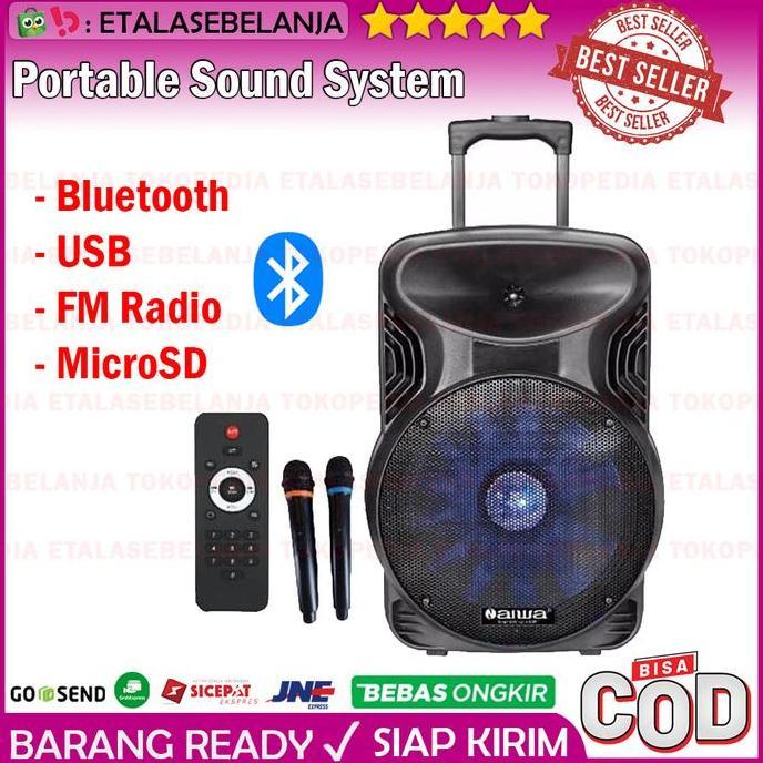 Promo Portable Sound System Bluetooth 12 Inch - Naiwa Was-112Lvc Cod