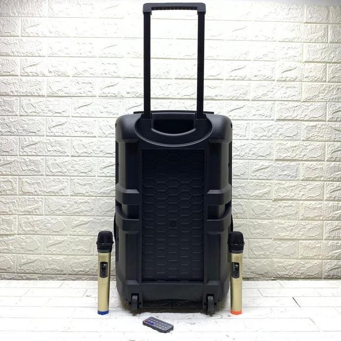 SPEAKER AKTIF 15 INCH BERLIN SM 238 - 15 USB BLUETOOTH TROLLEY SPEAKER