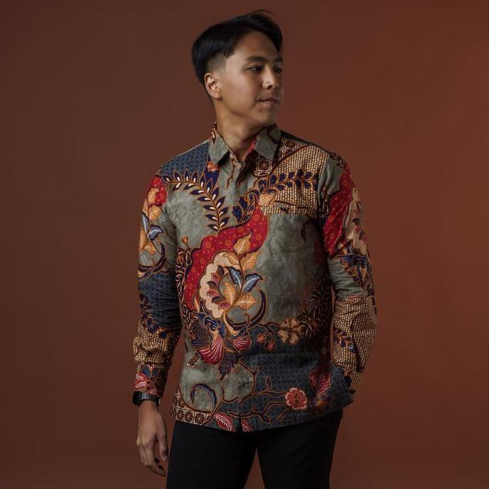 New Kharis - Mandalas Kemeja Batik Pria Premium Lengan Panjang