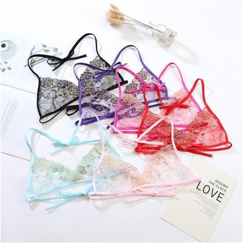 TERMURAH Lingerie WanitaTali Transparan Bra G String set Lingerie Sexy BH A137 KEKINIAN
