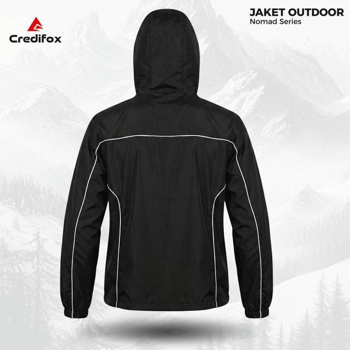 CREDIFOX Jaket Windbreaker Nomad Series - Jaket Hiking Pria Wanita - Jaket Riding Motoran