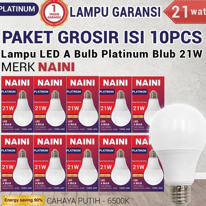 COD Paket Usaha Grosir 10pcs Bergaransi Lampu LED Bohlam Platinum Blub 5w 7w 9w 12w 18w 21w 25w Puti