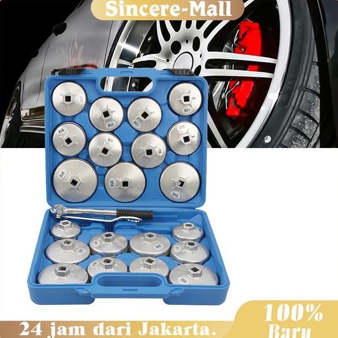 ERTTOLIN Kunci Filter Oli Mangkok 1set Kunci Pas Pembuka Tutup Filter Oli Mobil