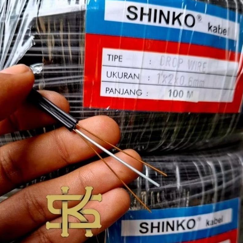 100Meter Kabel Telepon Kabel Isi 3 Shinko Tembaga Asli