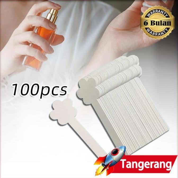 AYOBAKUL 100PCS Smelling Strip Parfum / Kertas Parfum Paper Test / Fragrance Smelling Strip