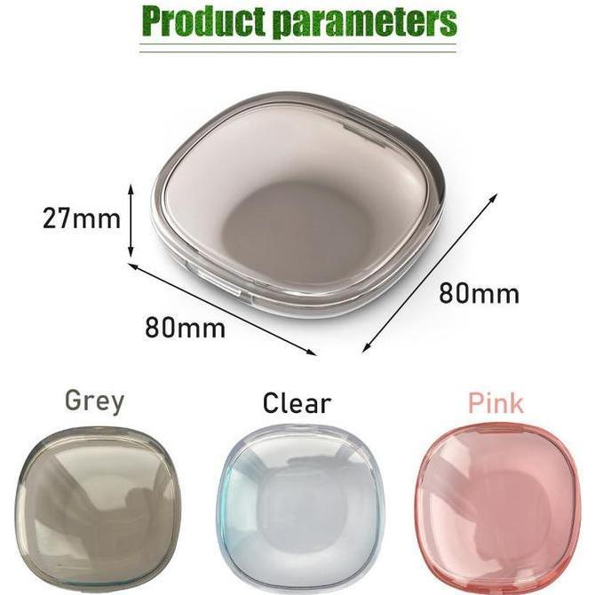POIRENS Kotak Retainer Gigi Denture Box Bening Tempat Gigi Palsu Kawat Denture False Portable Travel