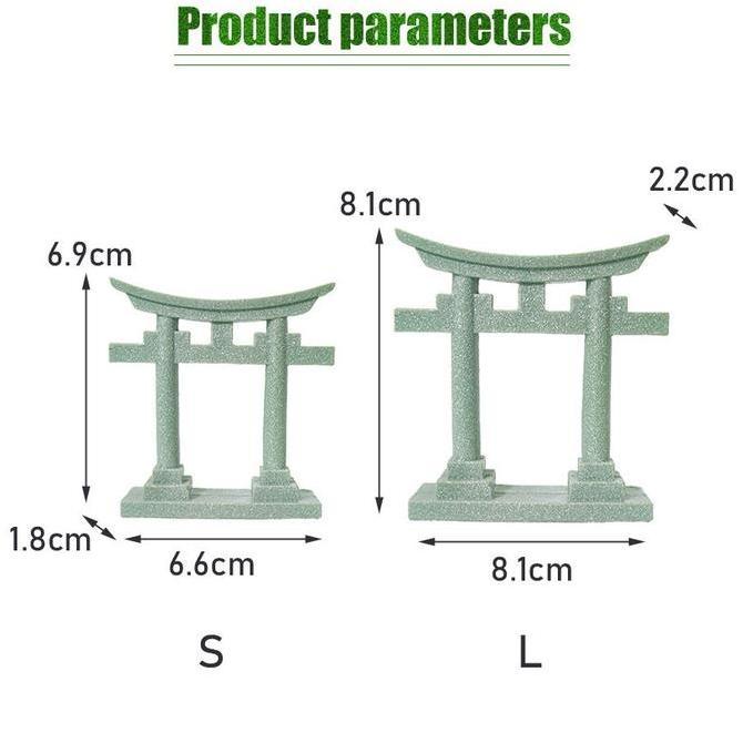 SMG Ornamen Aquarium Miniatur Torii Gerbang Gapura Dekorasi Hiasan Aquarium