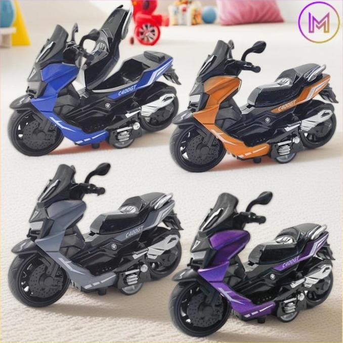 FERAYPO Mainan Sepeda Motor Diecast Motorcycle / Mainan Anak Die Cast Motor Miniatur Motor NMAX Diec